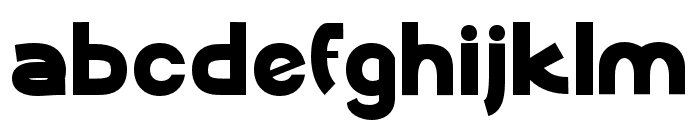 Meledak-Regular Font LOWERCASE