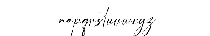 Melfissa Willona Italic Font LOWERCASE