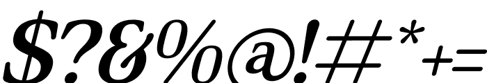Melgike Dream Italic Font OTHER CHARS
