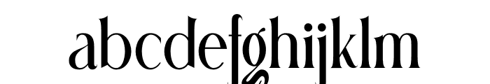 Melgin Font LOWERCASE