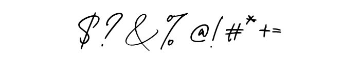 Melidaysignature-Regular Font OTHER CHARS