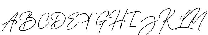 Melidaysignature-Regular Font UPPERCASE