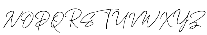 Melidaysignature-Regular Font UPPERCASE