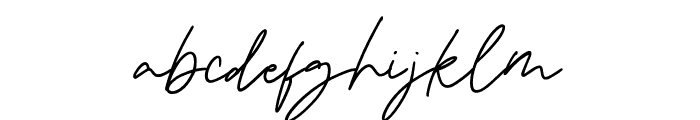 Melidaysignature-Regular Font LOWERCASE