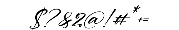 Melintyca Italic Font OTHER CHARS