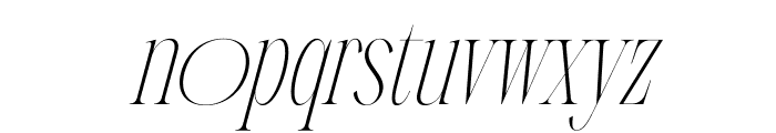 Meliodash Italic Font LOWERCASE