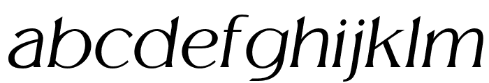 Melion-ThinItalic Font LOWERCASE