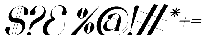 Melisen Italic Font OTHER CHARS