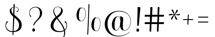 MelisendaScript Font OTHER CHARS