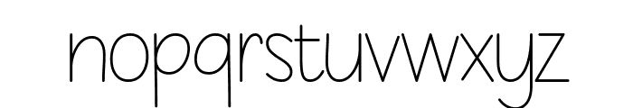 Melista Font LOWERCASE