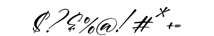 Meliya Italic Font OTHER CHARS