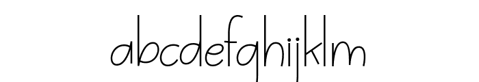 Meliyan Font LOWERCASE