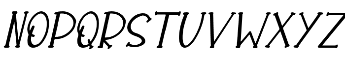 Melky Strike Italic Font UPPERCASE
