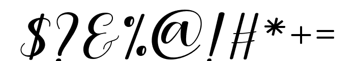 MelladyScript Font OTHER CHARS