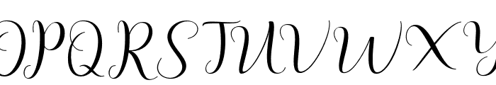 MelladyScript Font UPPERCASE