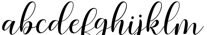 MelladyScript Font LOWERCASE