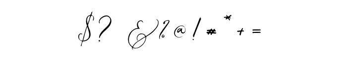 Mellaney Script Font OTHER CHARS