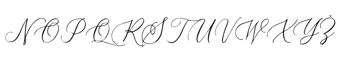 Mellaney Script Font UPPERCASE