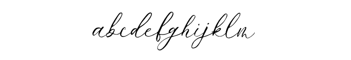 Mellaney Script Font LOWERCASE