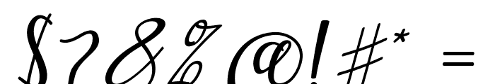 MellettaScript Font OTHER CHARS