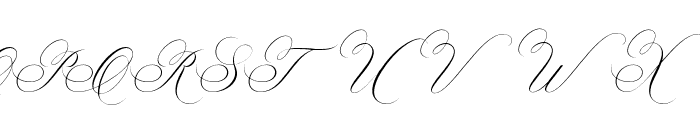 Mellintina Calligraphy Regular Font UPPERCASE