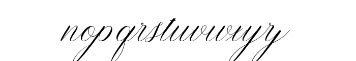 Mellintina Calligraphy Regular Font LOWERCASE