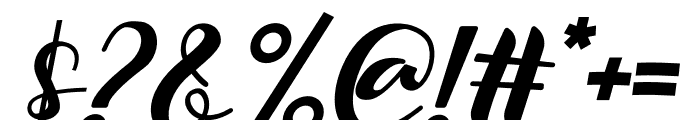 Mellisa Disella Italic Font OTHER CHARS