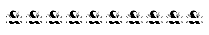 Mellissa Monogram Font OTHER CHARS