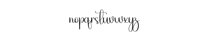 Mellissa Font LOWERCASE