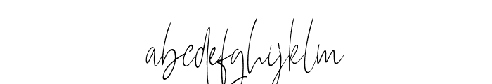 Mellisya Signature Font LOWERCASE