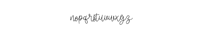 Melly July Font LOWERCASE