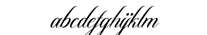 Mellyani Rojalty Italic Font LOWERCASE