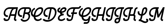 Melodean Italic Font UPPERCASE