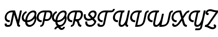 Melodean Italic Font UPPERCASE