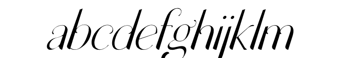 Melogia Light Italic Font LOWERCASE