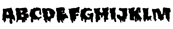 Melt Zombie Black Font UPPERCASE