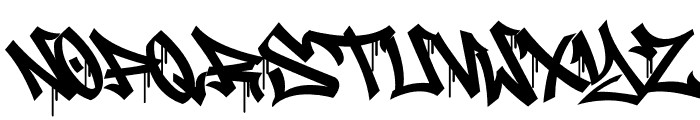 Meltdown Phantom Drip Drip Font UPPERCASE