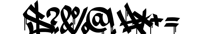 Meltdown Phantom Swash Drip Drip Font OTHER CHARS