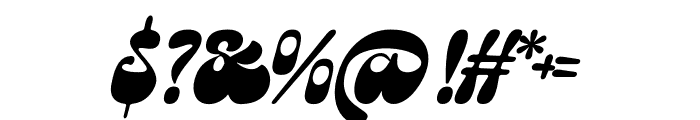 Meltigo Italic Font OTHER CHARS