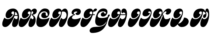 Meltigo Italic Font UPPERCASE