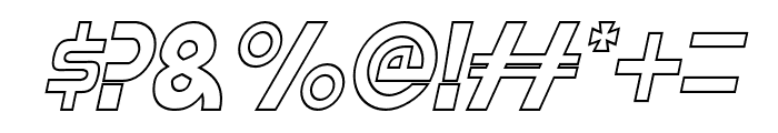 Meltland Line One Regular Italic Font OTHER CHARS