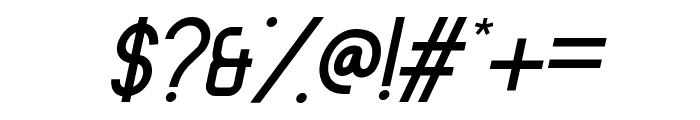 Melvick Thin Italic Font OTHER CHARS