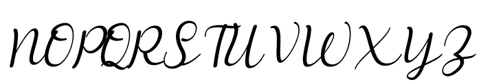 Melya Italic Font UPPERCASE