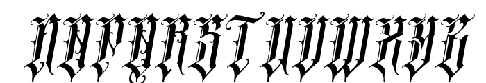 Menotius-italic Font UPPERCASE