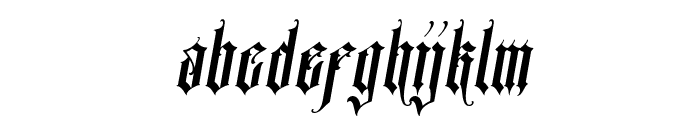 Menotius-italic Font LOWERCASE