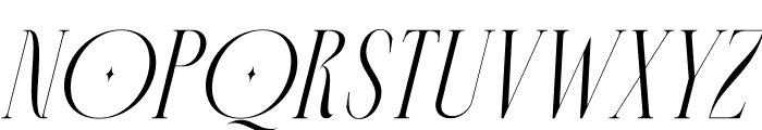 Meorgine Italic Font UPPERCASE