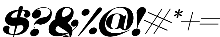 Meotec Italic Font OTHER CHARS