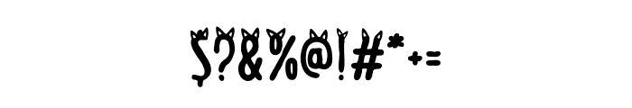 Meow Zilla Cat 3 Font OTHER CHARS