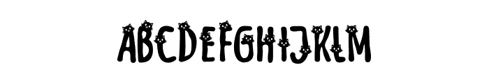Meow Zilla Cat 4 Font UPPERCASE