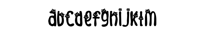Meow Zilla Cat 4 Font LOWERCASE